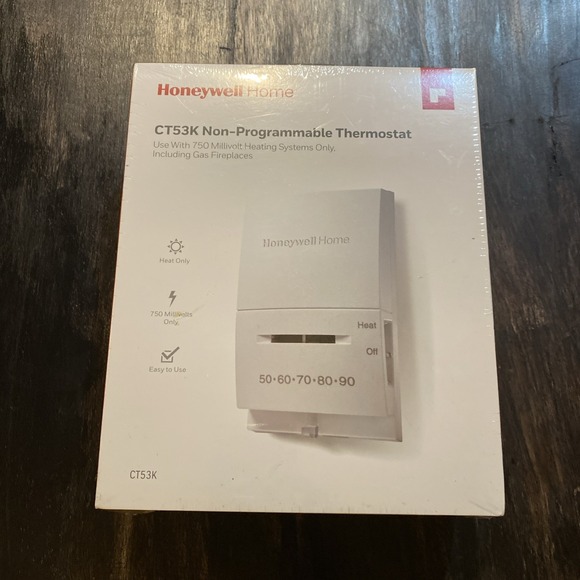 Honeywell CT53K1006/E Standard Millivolt Heat Manual Thermostat - Picture 1 of 7